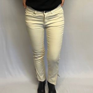 Alexander McQueen Ivory Jeans
